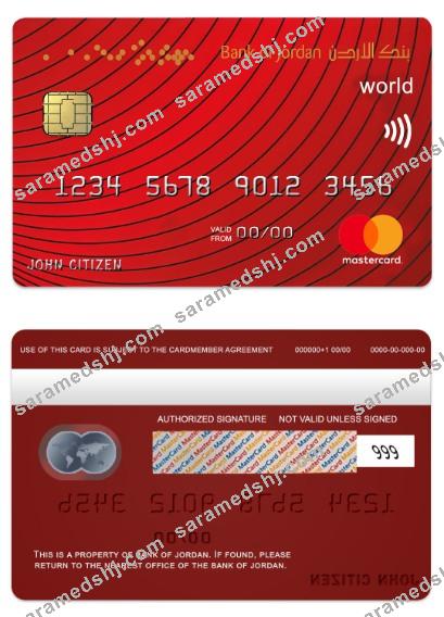 Jordan Bank of Jordan world mastercard
